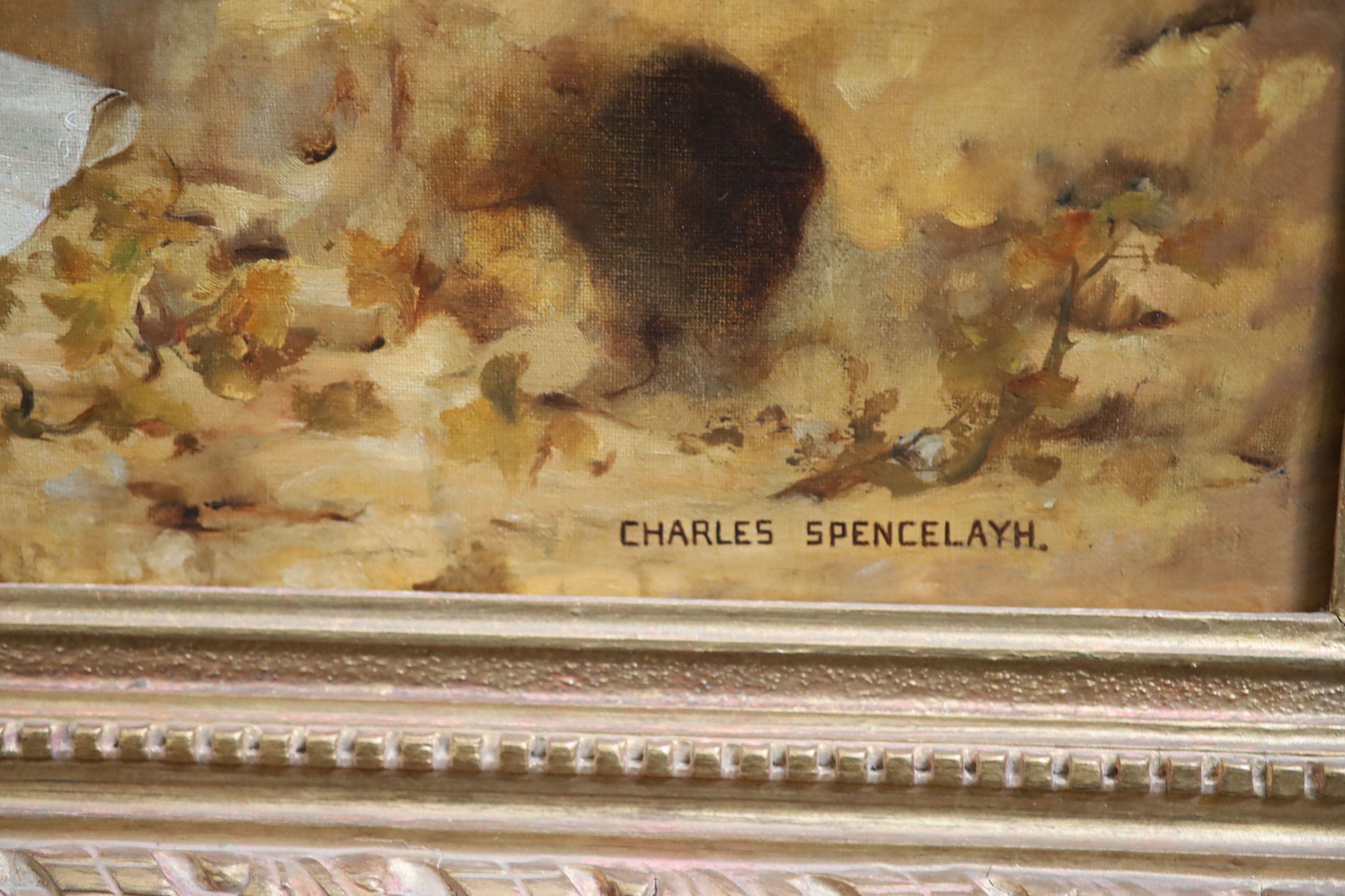 § Charles Spencelayh (1865-1958) The Gypsys Warning 29.5 x 49.5in